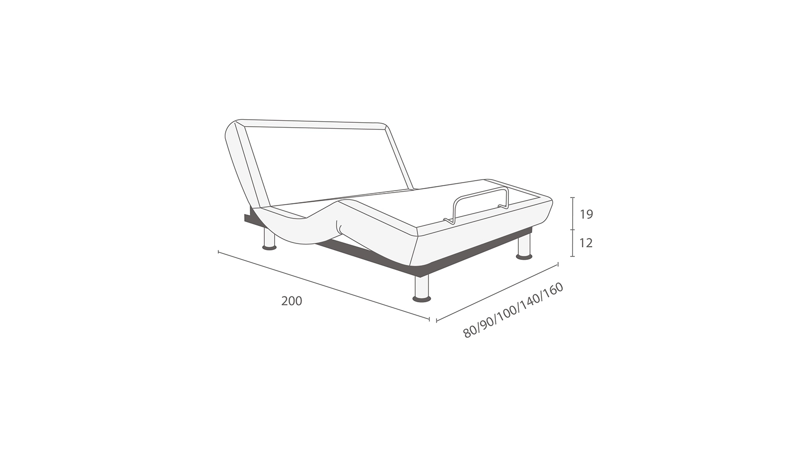 Кровать на пульте управления Ergomotion 450 Beige + матрас Serta Ergo Emotion Askona фотография товара - 10 - большое изображение