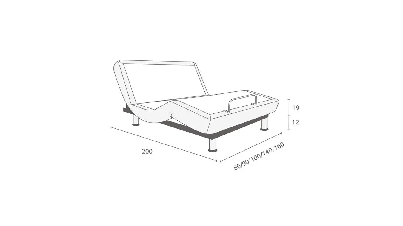 Кровать на пульте управления Ergomotion 450 Beige + матрас Technology Flow Askona фотография товара - 11 - большое изображение