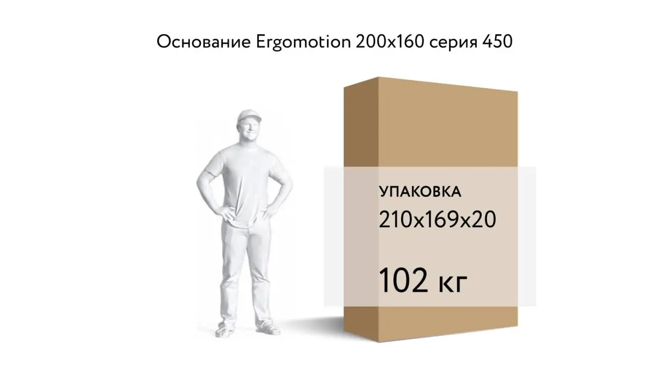 Кровать на пульте управления Ergomotion 450 Grey Askona фотография товара - 18 - большое изображение