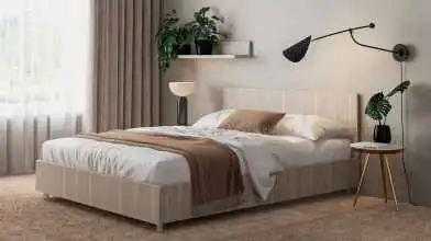 Кровать кровать Story Ice, цвет Ясень Шимо + матрас Comfort Plus из лдсп с изголовьем Askona фото - 1 - превью