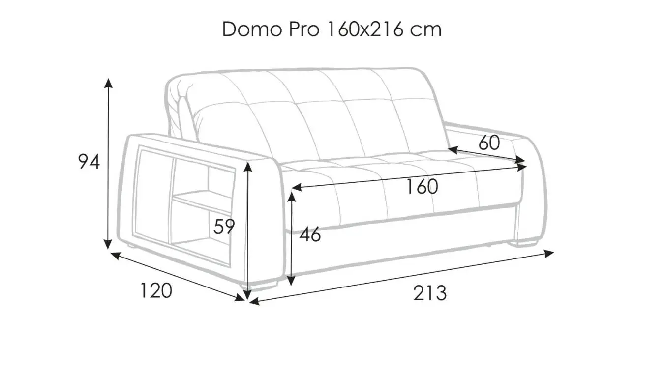 Диван-кровать Domo Pro с коробом для белья с полками Askona фото - 13 - большое изображение